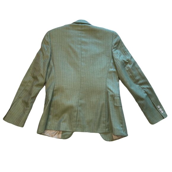 Custom Made Cashmere-Silk Green Blazer - Picture 2 of 3